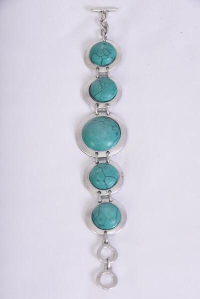 Bracelet Real Semiprecious Stones / PC Adjustable Length , Extension Chain , Hang Tag & OPP Bag & UPC Code , Choose Colors