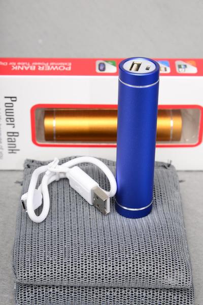 Battery Power Bank Blue/PC plug in cell phone or other electronic Added talk time or battery life. Charge from your computer and use your device cord to plug into it. - 4"