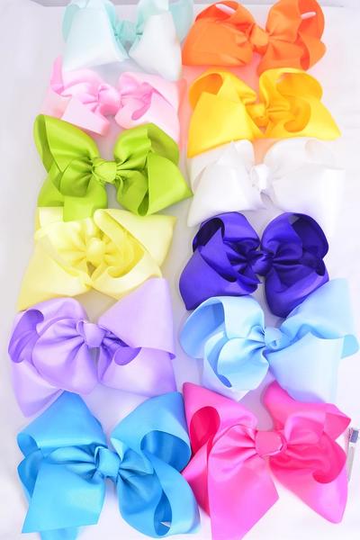 Rainbow Bows Lycra XL Hair Bow main image 0