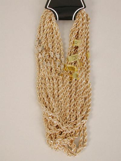 Necklace Rope Chain 4 mm Wide 24 inch Long / 12 pcs = Dozen Size-20" Long , 4 mm Wide , Hang Tag & OPP Bag , Choose Gold or Silver Finishes