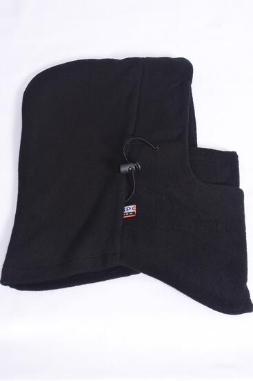Hat Polar Fleece Balaclava Face Mask Black / 12 pcs = Dozen Black , Display Card & OPP Bag & UPC Code