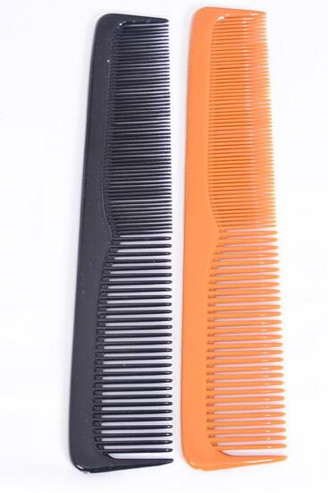 Comb 9 inch Breakable Dresser Comb Black Bone Mix / 12 pcs Comb = Dozen Size - 9" Long , 6 Of Each Color Asst , Individual OPP Bag and UPC Code