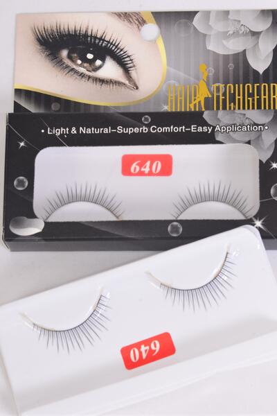 Eyelashes Style # 640 / 12 card = Dozen Style # 640 , Individual Display Box , UPC Code  ,12 Card = Dozen