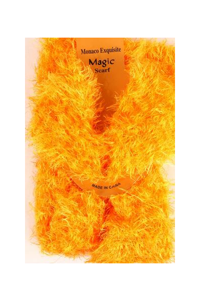 Scarf Multi function Magic Scarf Soft Stretch Orange / 12 pcs = Dozen  Orange , Size - 64" x 13", Display Card & OPP Bag & UPC Code