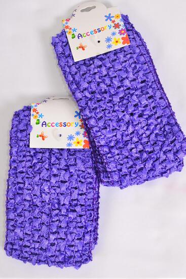 Ballerina Headband 24 pecs Stretch Light Purple / 24 pcs = Dozen Light Purple , Stretch , Size - 5.5" x 2.75" Wide , Hang Tag & OPP Bag & UPC Code