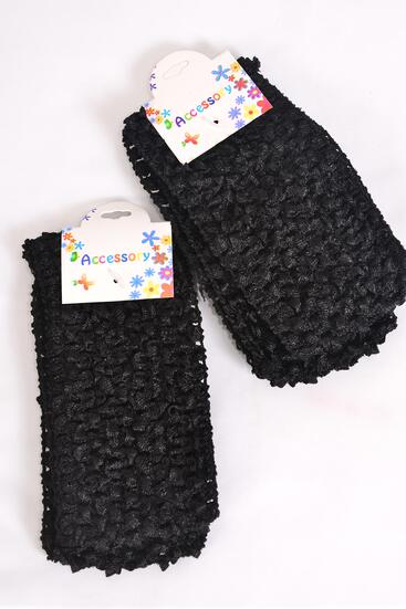 Ballerina Headband 24 pcs Stretch Black / 12 card = Dozen Black , Size - 2.75" x 5.5" Wide ,12 card = Dozen
