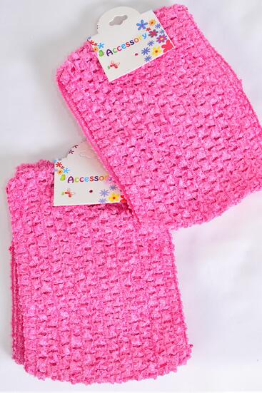 Ballerina Headband 24 pcs Turban 4 Inch Wide Hot Pink / 12 card = Dozen  Hot Pink , Stretch , Size - 4" Wide , Hang Tag & OPP Bag & UPC Code , 2 pcs per Card , 12 card = Dozen