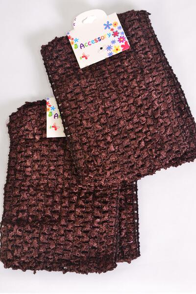 Ballerina Headband 24 pcs Turban 4 Inch Wide Dark Brown / 12 card = Dozen Dark Brown , Stretch , Size - 4" Wide , Hang Tag & OPP Bag & UPC Code , 2 pcs per Card , 12 card = Dozen