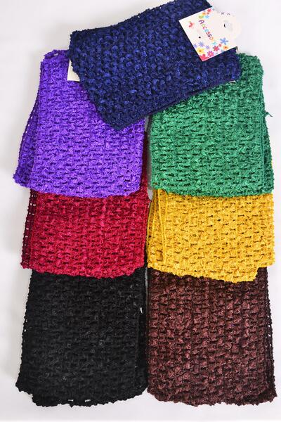 Ballerina Headband 24 pcs Turban Dark Multi / 12 card = Dozen Stretch , Size - 4" Wide , 2 Black , 2 Navy , 2 Brown , 2 Burgundy , 2 Purple , 1 Gold , 1 Green Asst , Hang Tag & OPP Bag & UPC Code