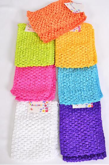 Ballerina Headband 24 pcs Turban 4 Inch Wide Citrus / 12 card = Dozen  Stretch , Size - 4" Wide , 2 White , 2 Fuchsia , 2 Purple , 2 Yellow , 2 Blue , 1 Lime , 1 Orange Color Asst , Hang Tag & OPP Bag & UPC Code