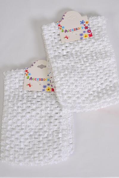 Ballerina Headband 24 pcs Turban 4 Inch Wide White / 12 card= Dozen White , Stretch , Size - 4" Wide , Hang Tag & OPP Bag & UPC Code , 2 pcs per Card , 12 card = Dozen