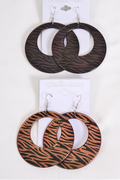 Earrings Gold 2 pair Filigree Hoop Clear Rhinestone Studs Mix Gold / 12 pair = Dozen  Hoop Size - 1.75" Wide , Earring Card & OPP bag & UPC Code , 12 Card = Dozen