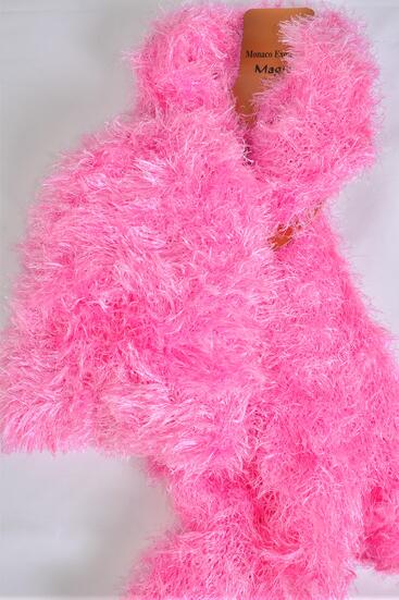Scarf Magic Scarf w Hat 2 pcs Sets Soft Stretch Hot Pink / Sets  Stretch , Hot Pink , Scarf Size - 64 x 13" Wide , Display Card & OPP Bag & UPC Code