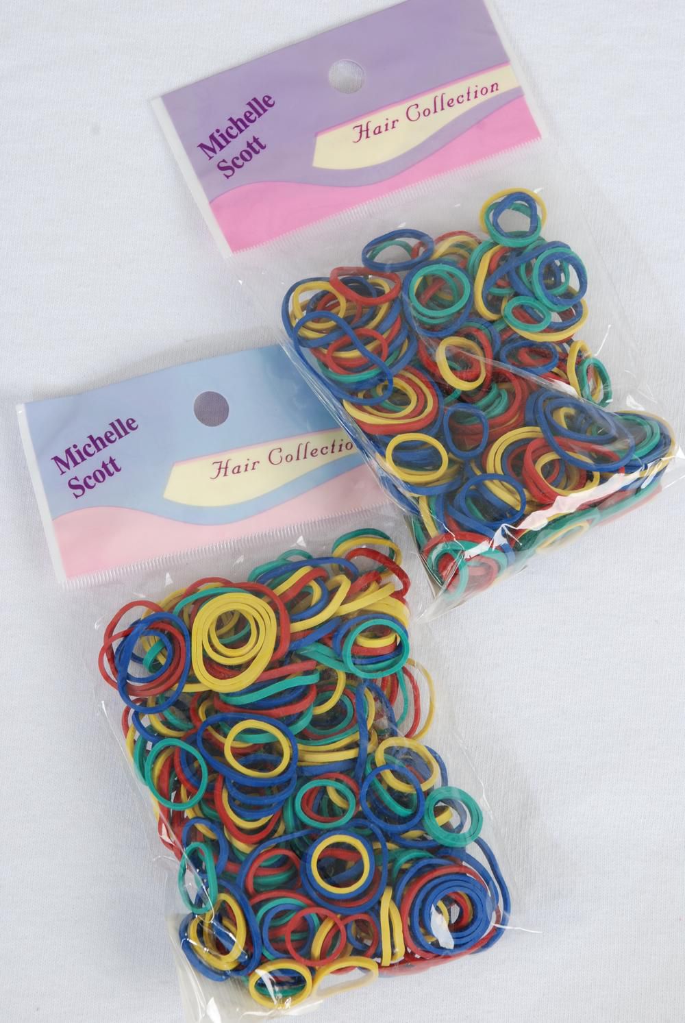 Rubber Bands multi colors 250ct/DZ Each Pack Has 250pcs color rubber