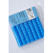 Smooth Magnetic Rollers 14 ct Small Blue/DZ **Blue** Size-5/8" Dia Wide,Individual OPP Bag & UPC Code,14 pcs per Pack,12 Pack= Dozen