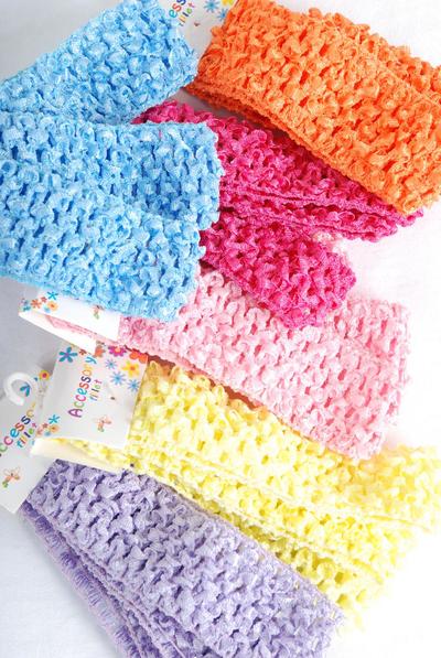 Ballerina Headband 36 pcs / 12 card = Dozen   Size-1.75" Wide , each card have 3 pcs , 12 card = Dozen , Choose Colors