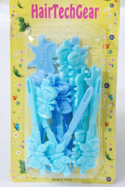 Barrettes Butterfly Mix / 12 card = Dozen Choose Colors , Each Card have UPC Code , 12 Card = Dozen 