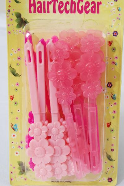 Barrettes Daisy Flowers / 12 card = Dozen Choose Colors , Each Card have UPC Code , 12 Card = Dozen 
