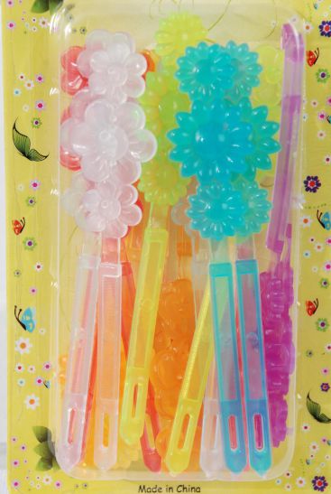 Barrettes Daisy Flowers Transparent Mix / 12 card = Dozen Transparent , Each Card have UPC Code , 12 Card = Dozen 