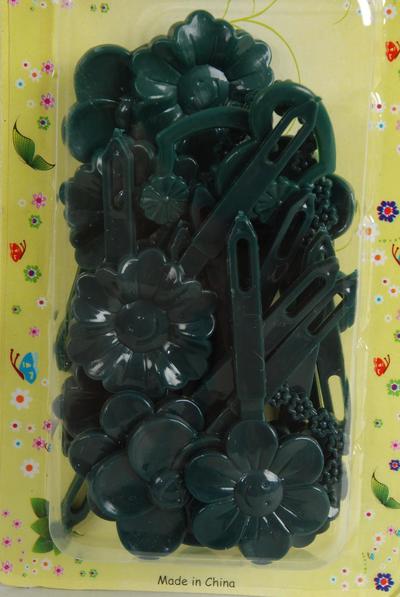 Barrettes Flowers Heart Mix / 12 Card = Dozen Choose Colors , Each Card have UPC Code , 12 Card = Dozen 