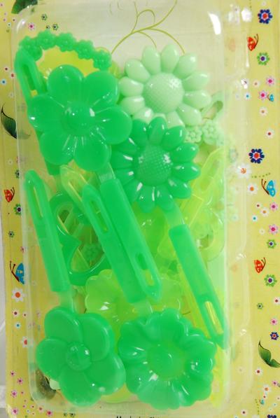 Barrettes Flowers Heart Mix / 12 Card = Dozen Choose Colors , Each Card have UPC Code , 12 Card = Dozen 