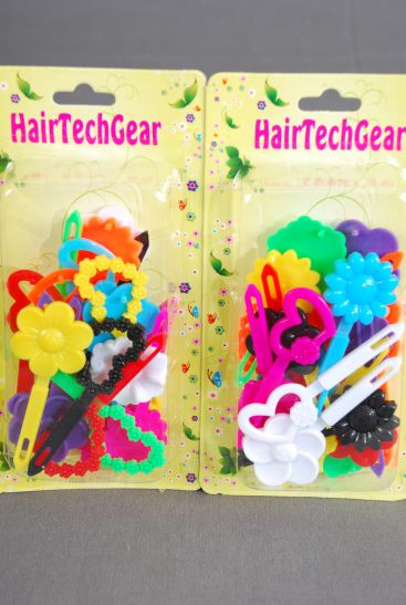 Barrettes Flowers Hearts Mix Multi / 12 Card = Dozen Multi , Each Card have UPC Code , 12 Card = Dozen 