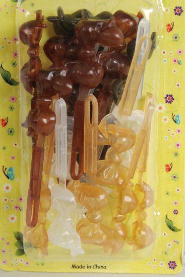 Barrettes Bow-ties Brown-tone Mix / 12 Card = Dozen Each Card have UPC Code , 12 Card = Dozen 