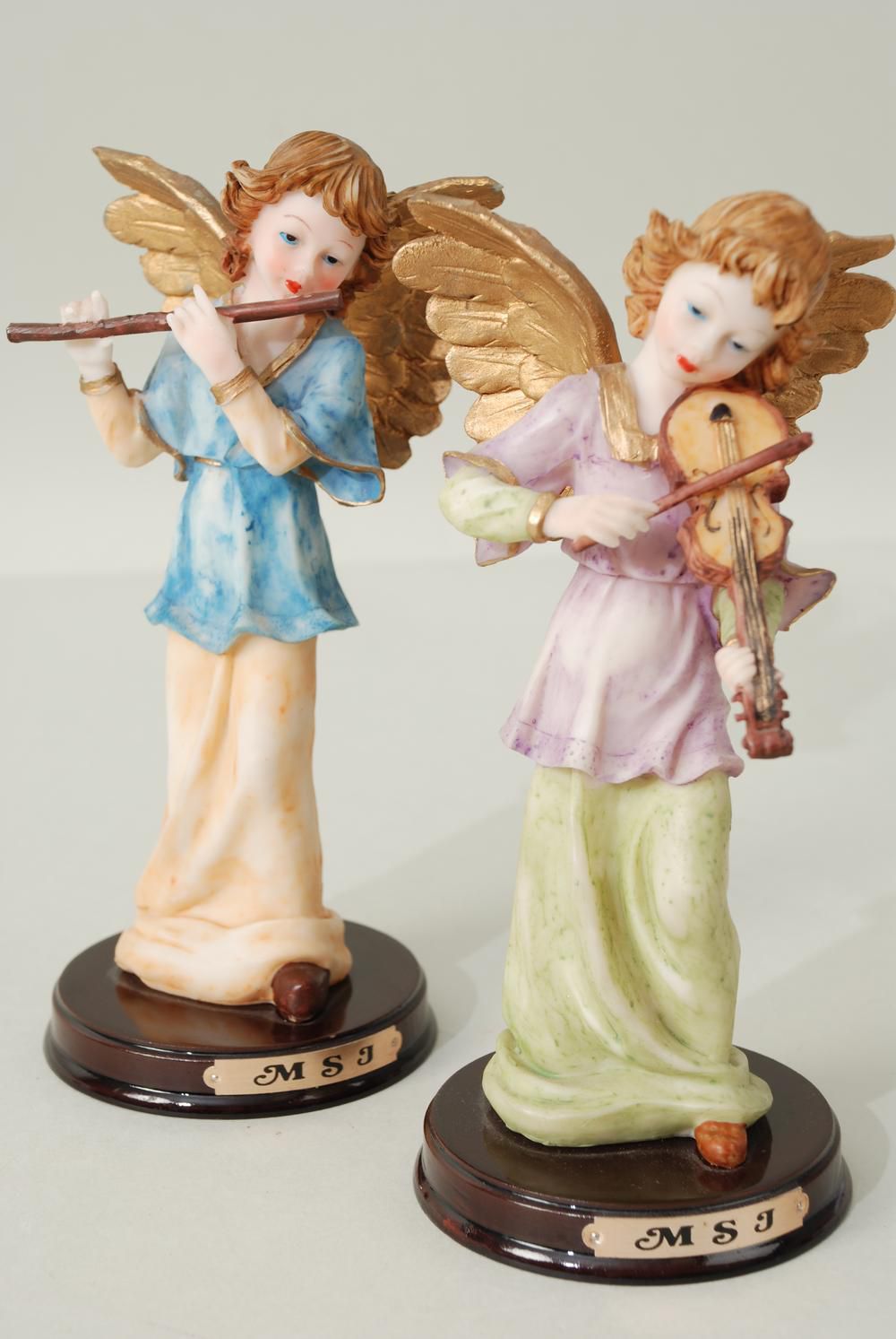 Figurine White Angel playing Instrument / 14 pcs = Case Angel , Size ...