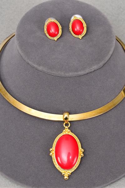 Necklace Sets Choker Flexible Poly Pendant Post / 12 Sets = Dozen  Post , Size - 16" Wide , Flexible , Display Card & Opp Bag & UPC Code , Choose Colors