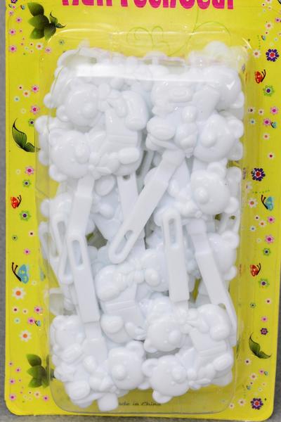 Barrettes Teddy Bear Mix / 12 Card = Dozen Choose Colors , Each Card have UPC Code , 12 Card = Dozen 