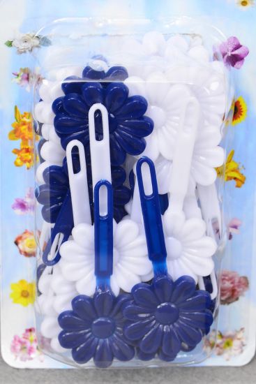 Barrettes Sunflowers Navy White Mix / 12 Card = Dozen Navy White Mix , Each Card have UPC Code , 12 Card = Dozen 