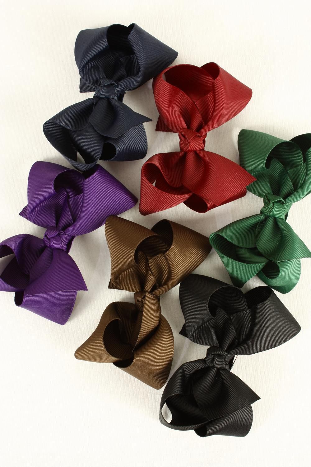 Hair bow Large Grosgrain Bowtie Alligator clip/DZ Size3"x 2" Wide