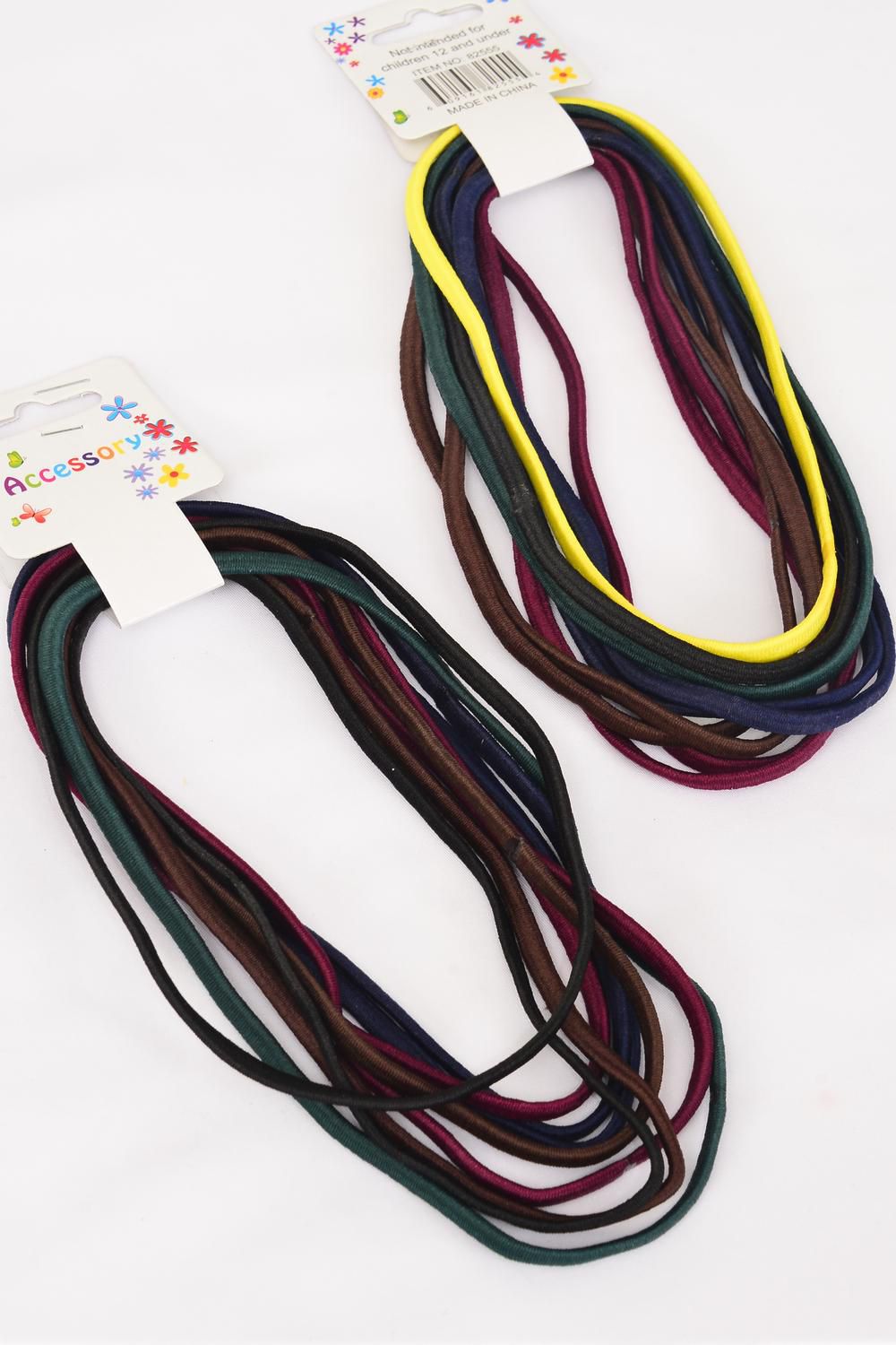 Elastic Headband 9 Strings Dark Multi/DZ **Dark Multi** NO METAL,Size