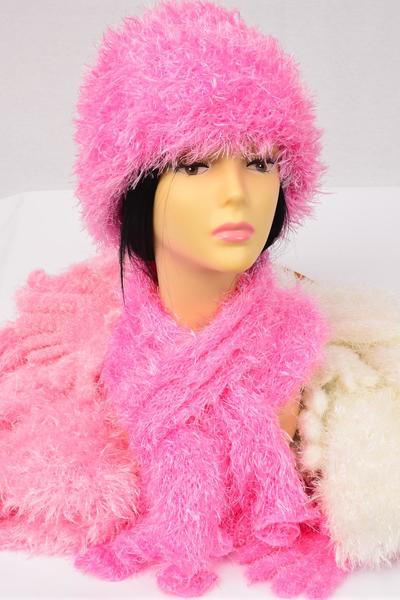 Scarf Multi function Magic Scarf Glove Hat 3 pcs Sets Soft Stretch / Sets  Scarf Size - 64 x 13" Wide , Display Card & OPP Bag & UPC Code , Choose Colors