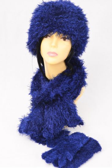Multifunction Magic Scarf 3 pcs Sets Soft Stretch Navy / Sets Navy , Stretch , Scarf Size-13"x 64" Wide , Display Card & OPP Bag & UPC Code