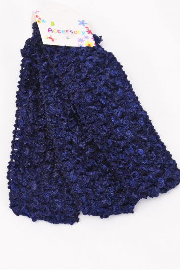 Ballerina Headband 36 pcs Navy / 12 card = Dozen Stretch , Size - 1.75" Wide , each card has 3 pcs ,12 card = Dozen , Hang Tag & OPP Bag & UPC Code