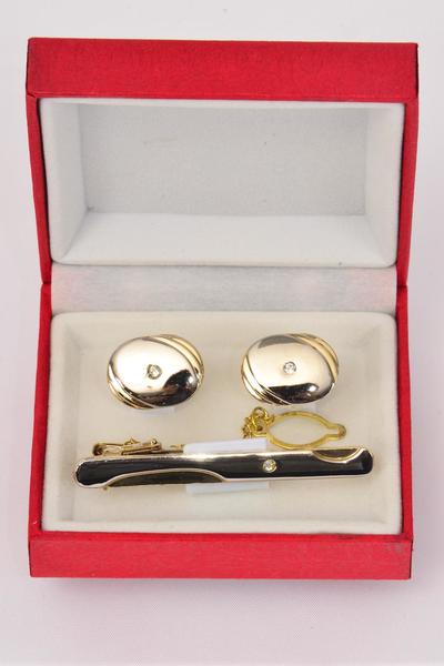 Tie Clip + Cuff Link Sets / Sets Department Quaility , Choose Patterns