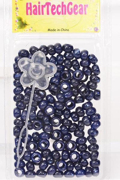 Hair Beads Acrylic Round / 12 card = Dozen Choose Colors , Each Card have UPC Code , 12 Card = Dozen 