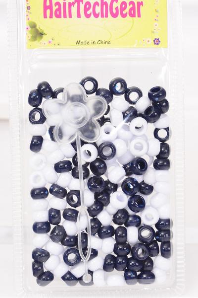 Hair Beads Acrylic Round / 12 card = Dozen Choose Colors , Each Card have UPC Code , 12 Card = Dozen 