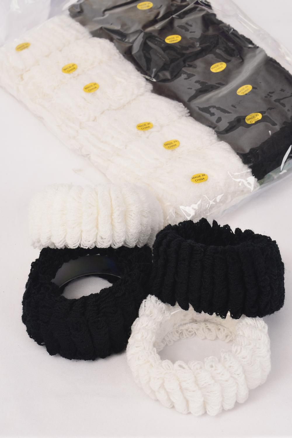 Elastic Terry Hair Ties/DZ **Good Quality** Size2.5"x 1.5" Wide,Choose