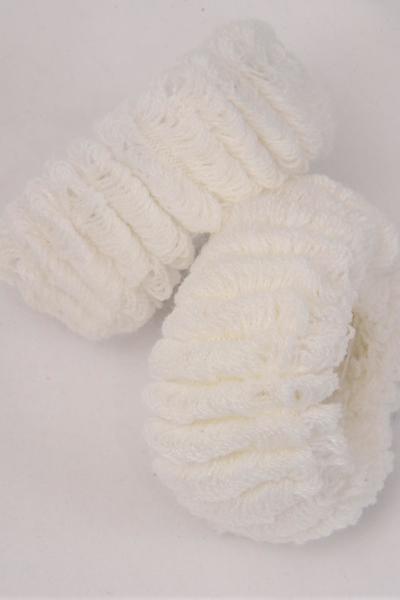 Elastic Terry Hair Ties Jumbo 144 pcs / 12 bag = Pack Size - 2.5" x 1.5" Wide , Choose Colors , 12 pcs per Bag ,12 Bag = DOZEN