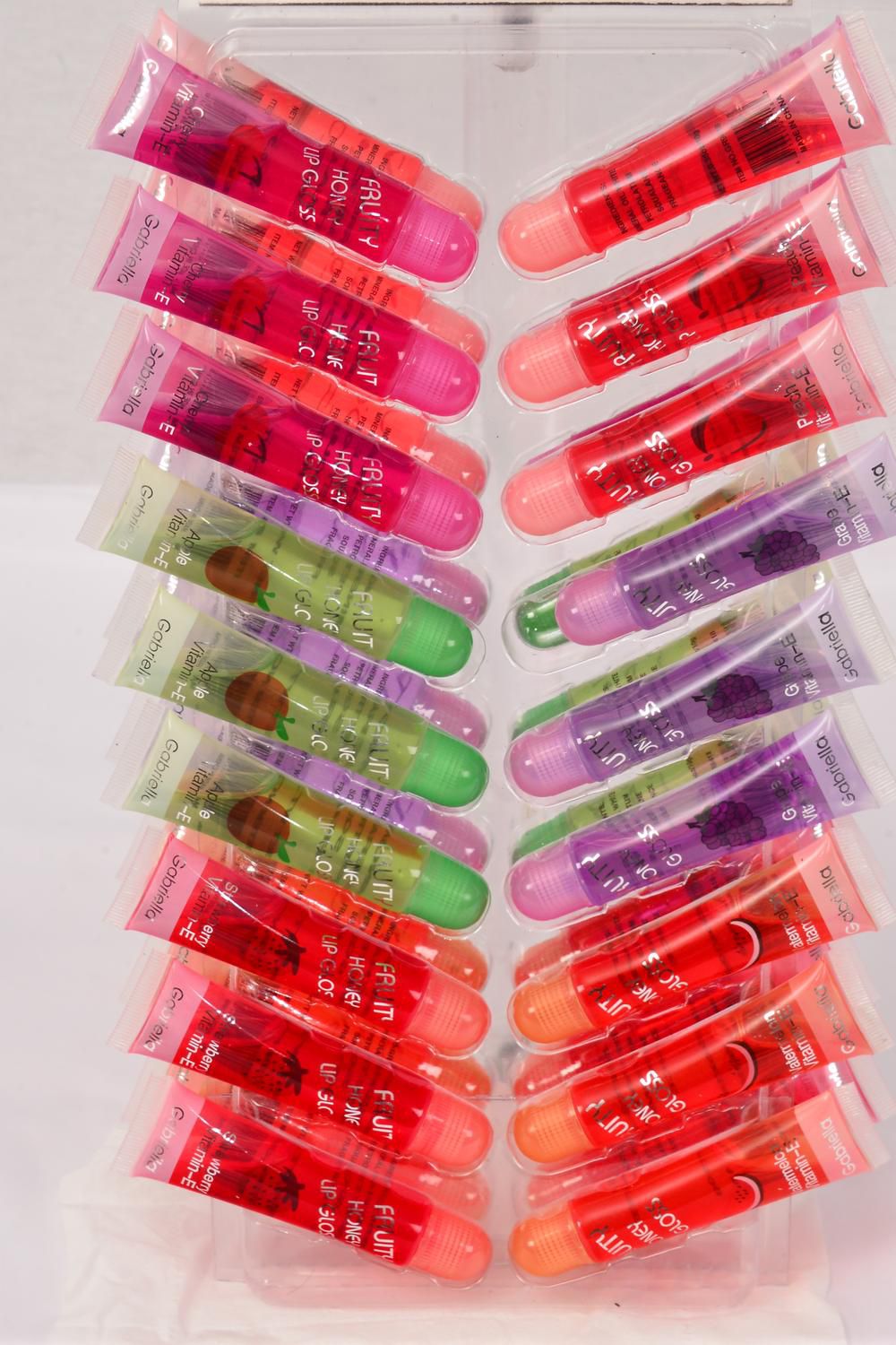 Fruity Honey Lip Gloss Vitamin E 3 dz/DY 36 pcs per Display,Fruit