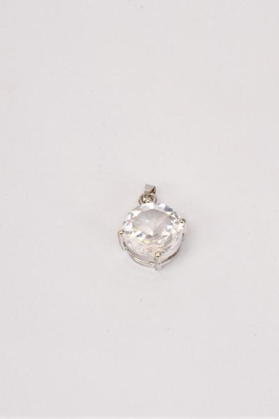 Pendant CZ Cubic Zirconium Diamond Shape15 mm/PC Size-15 mm,OPP Bag,Choose Colors