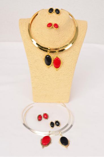 Necklace Sets Choker Flexible Poly Pendant Post / Sets Post , Size - 16" Wide , Flexible , Display Card & Opp Bag & UPC Code , Choose Colors