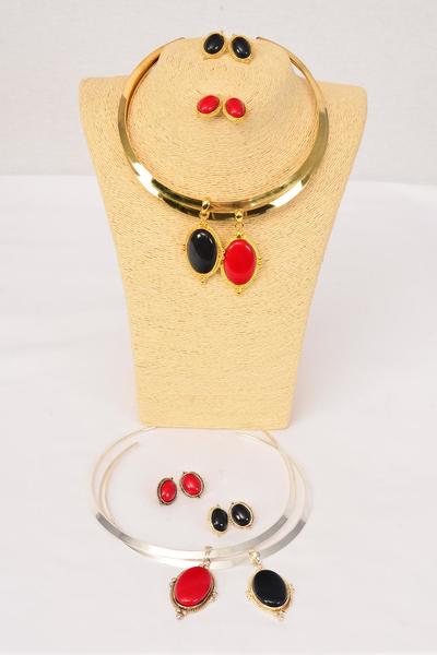 Necklace Sets Choker Flexible Poly Pendant Post / Sets Post , Size - 16" Wide , Flexible , Display Card & Opp Bag & UPC Code , Choose Colors