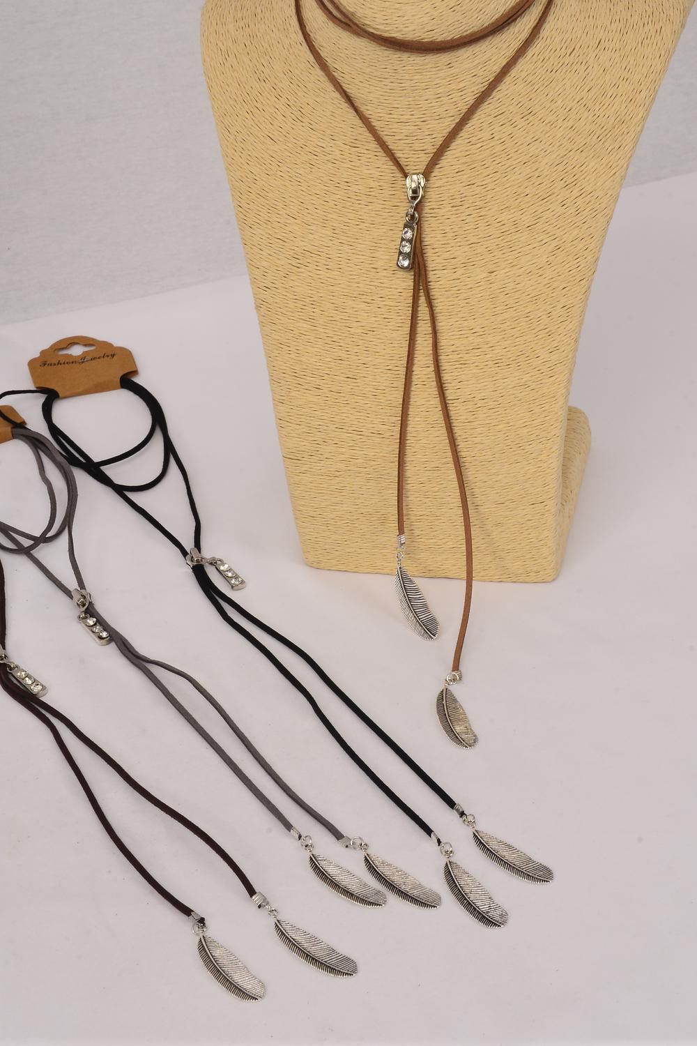 brown tie choker