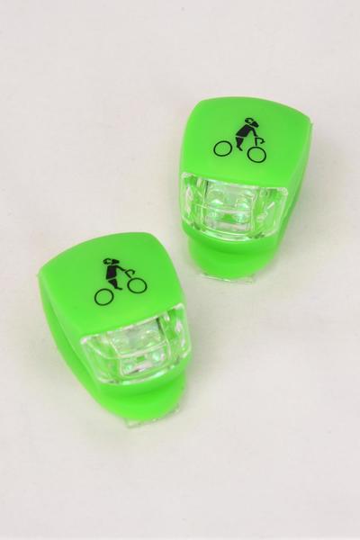 Bike Light Flashing Silicone / 12 pcs = Dozen Flashing Light , OPP Bag