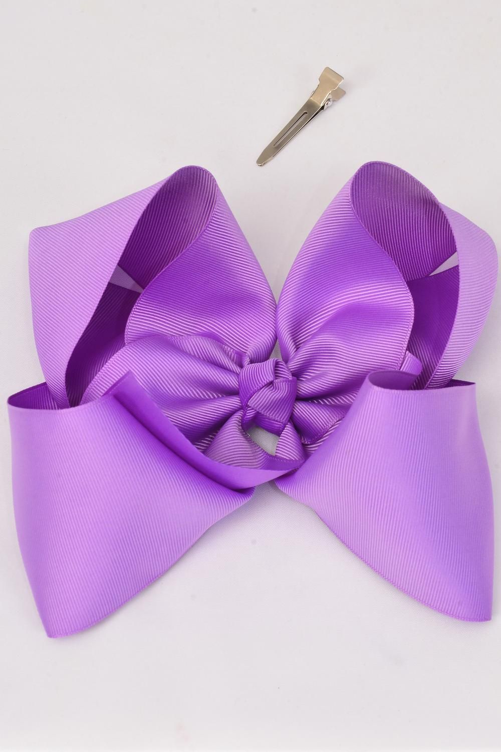 Hair Bow Cheer Type Bow Alligator Clip Grosgrain Fabric Bowtie