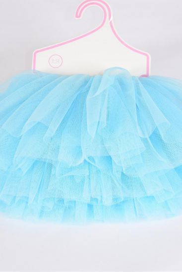 Tutu Dress Baby Blue / PC Blue ,  Size - 0 - 12 month , Display Card OPP bag & UPC Code