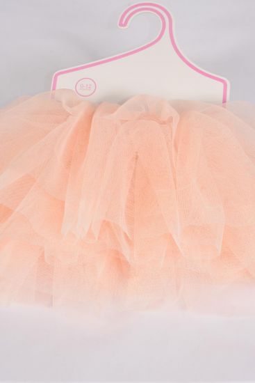 Tutu Dress Petal Peach / PC Peach , Size - 0 - 12 month , Display Card OPP bag & UPC Code